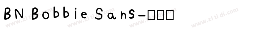 BN Bobbie Sans字体转换